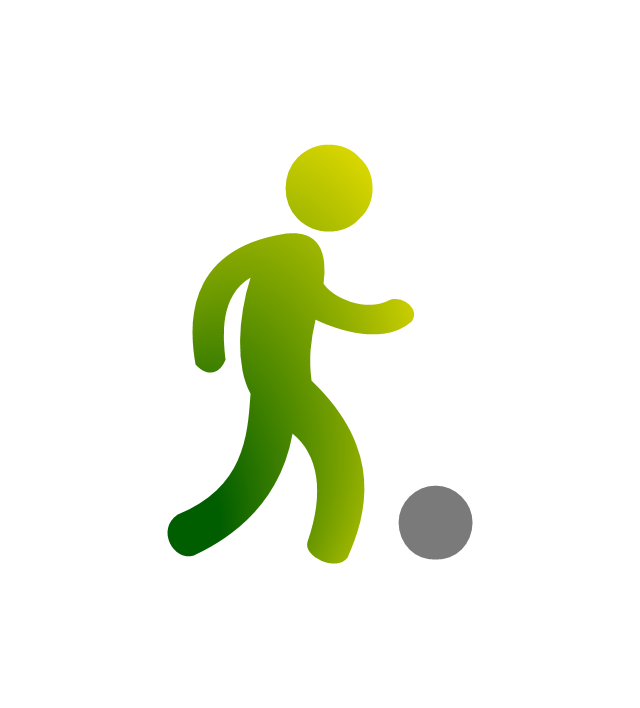 Soccer pictograms - Vector stencils library | Association football ...