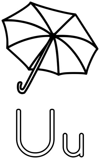Easy to Color Free Coloring Pages Of Clip Art Of Umbrella - Free ...