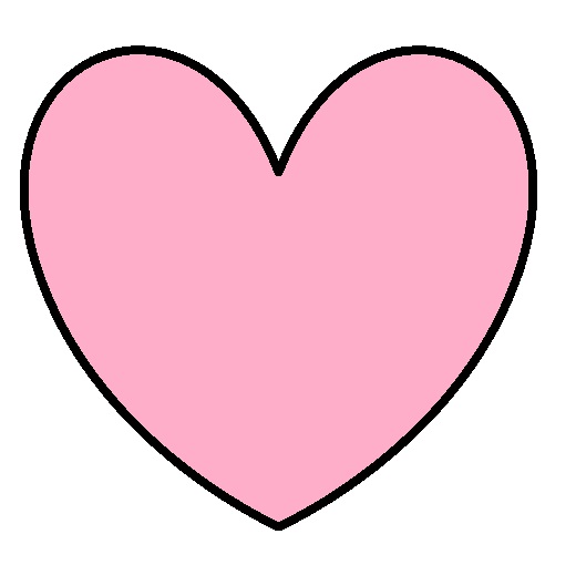 Pink Heart Clip Art | Jos Gandos Coloring Pages For Kids
