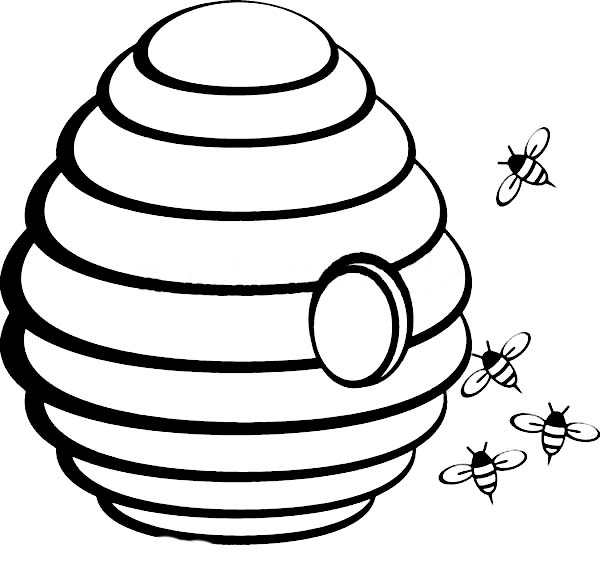 Beehive Outline | Jos Gandos Coloring Pages For Kids