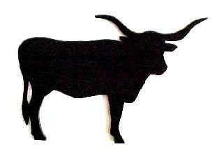 Texas Longhorn Silhouette Clipart