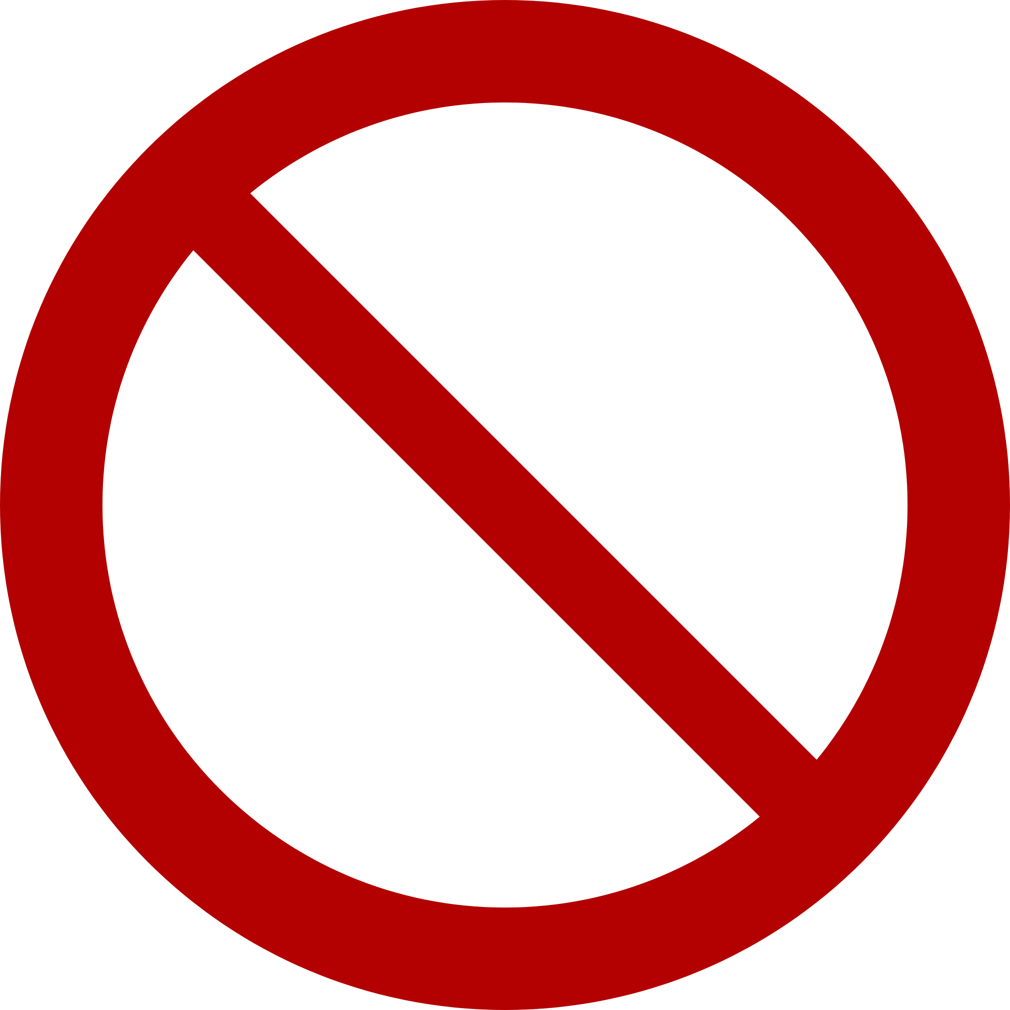 Dont Symbol - ClipArt Best