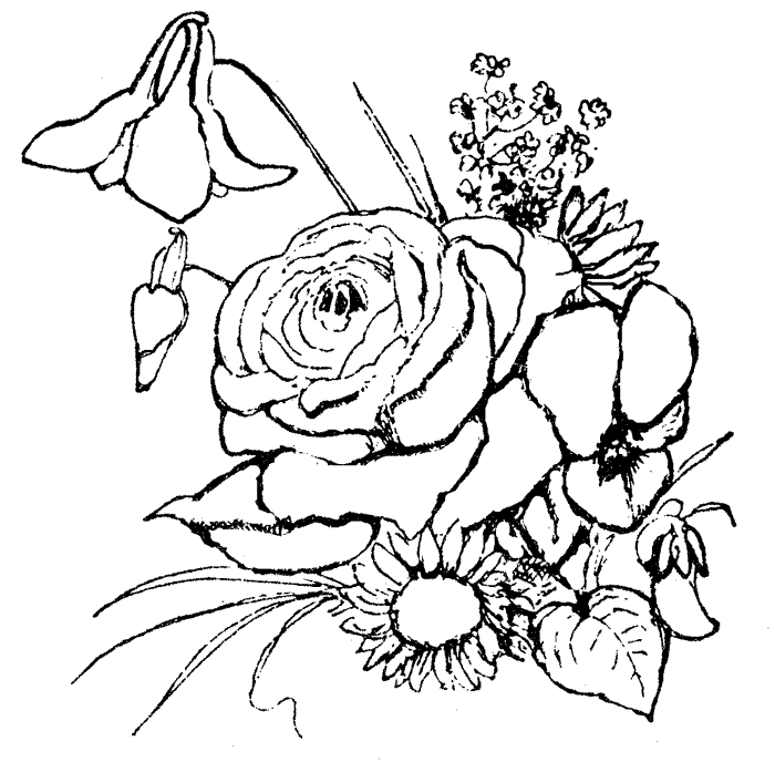 Large Flower Template Printable - AZ Coloring Pages