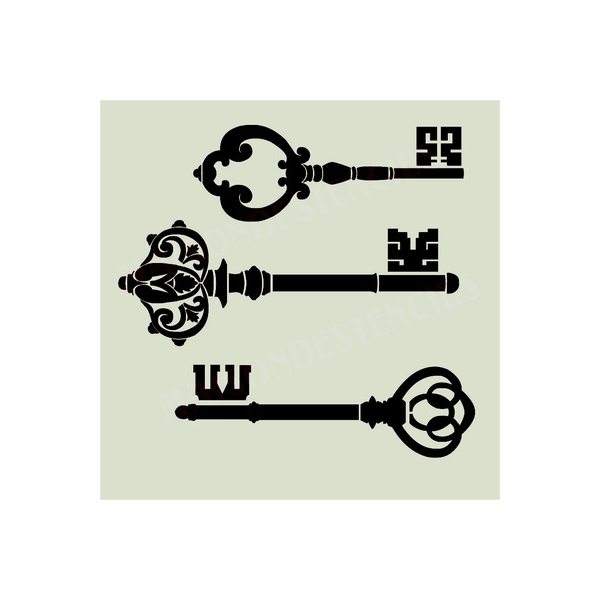 Skeleton Key Stencil - ClipArt Best