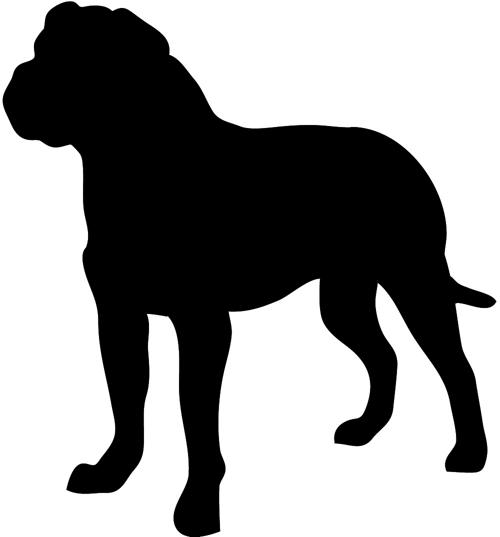 Boxer Dog Silhouette 14459 | NANOZINE