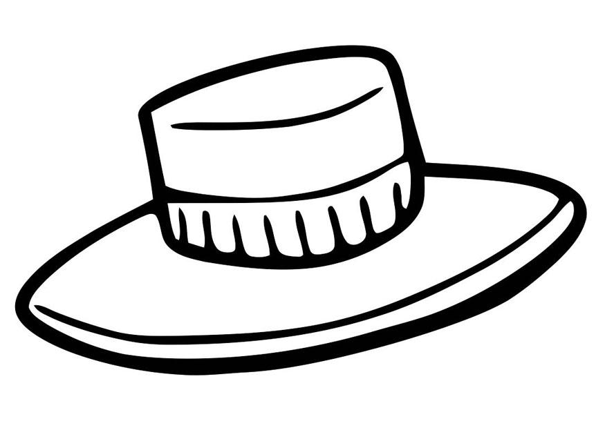 Sombrero Coloring Page - AZ Coloring Pages
