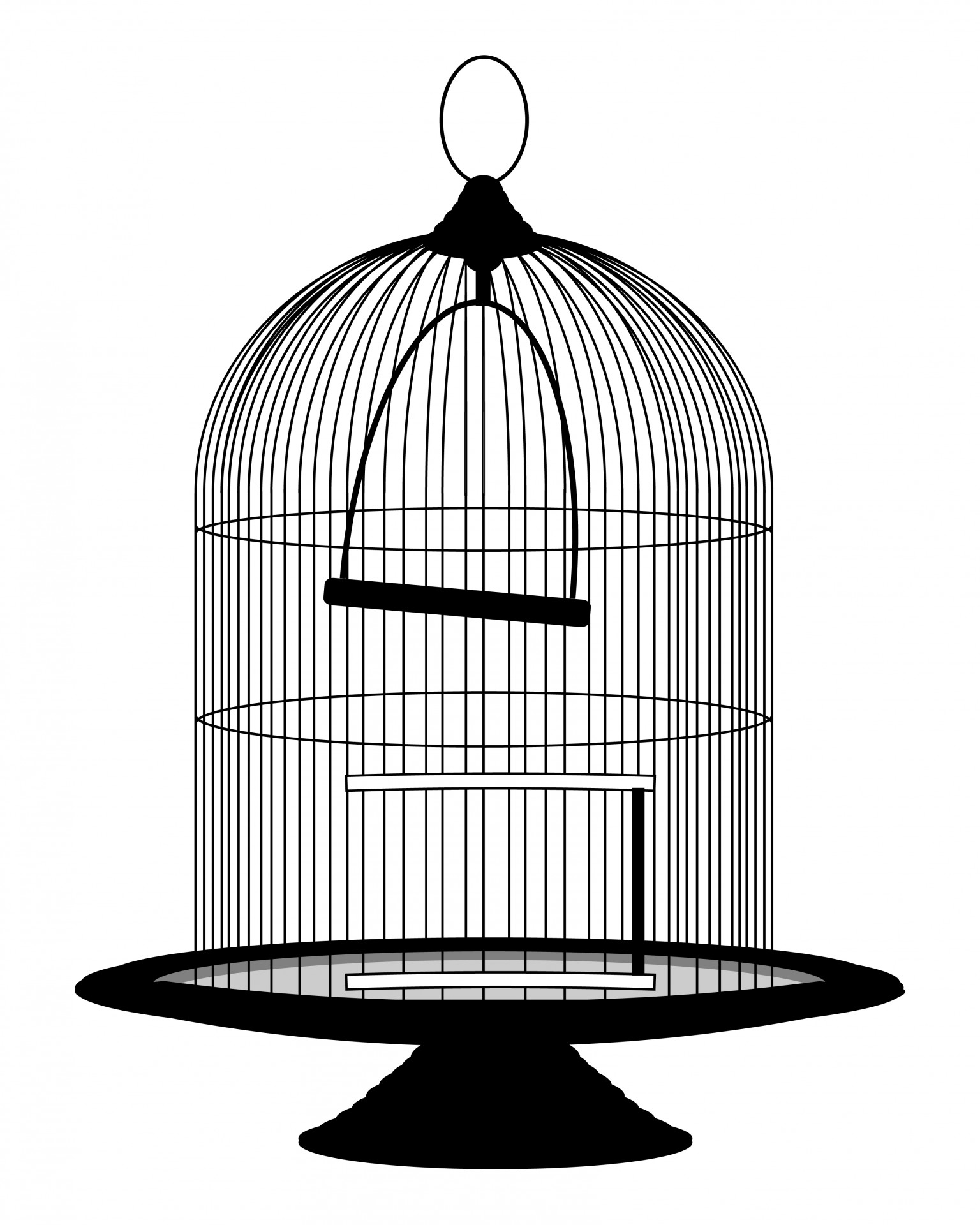 Vintage Bird Cage Clipart