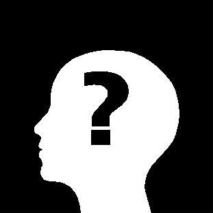 Head with question mark clipart