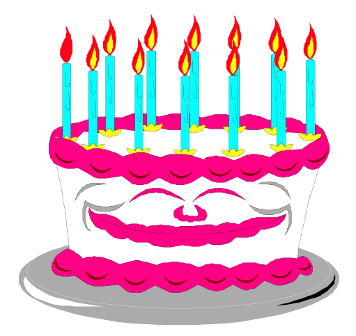 First birthday cake clip art at vector clip art - dbclipart.com