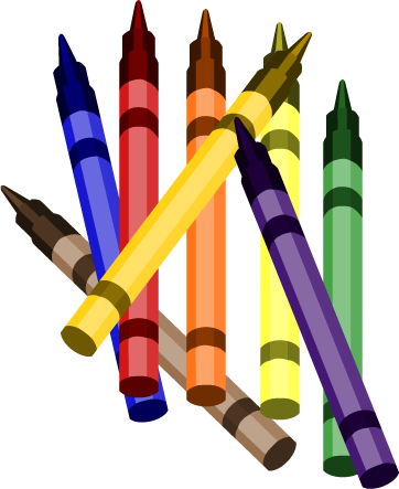 Free clipart images of crayons