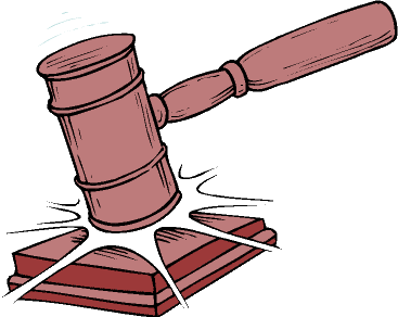 Court gavel clipart