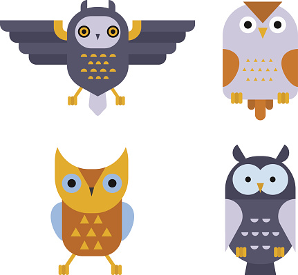 Cartoon Owl Eyes Clip Art, Vector Images & Illustrations