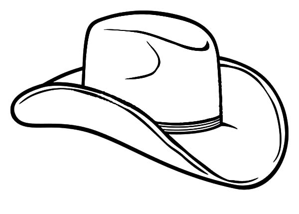Cowboy Hat Free Coloring Pages