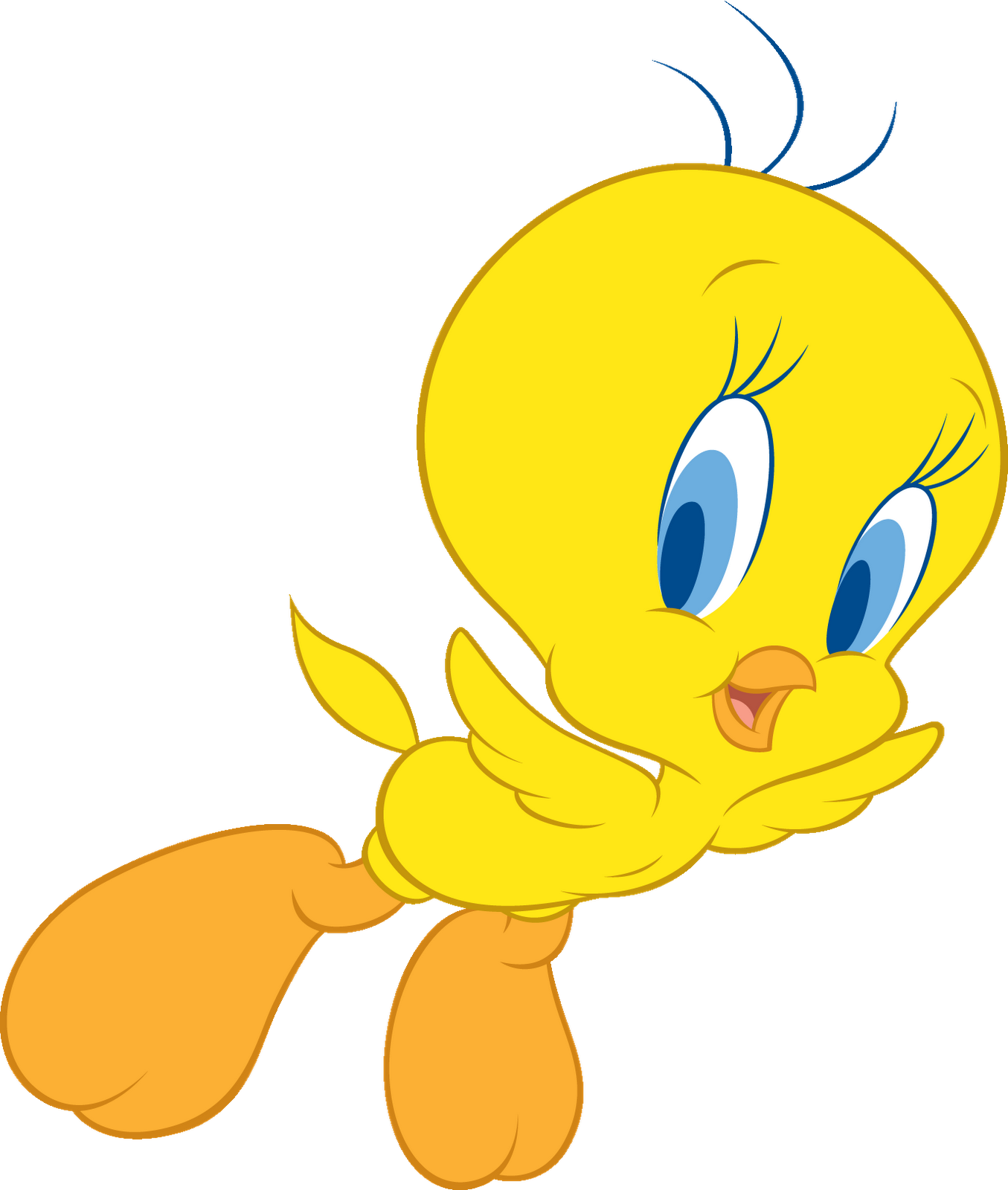 Tweety bird vector black and white clipart 2 image #18305