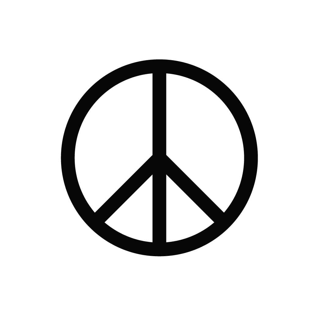 Free Button Template: Peace Sign - Button Biz