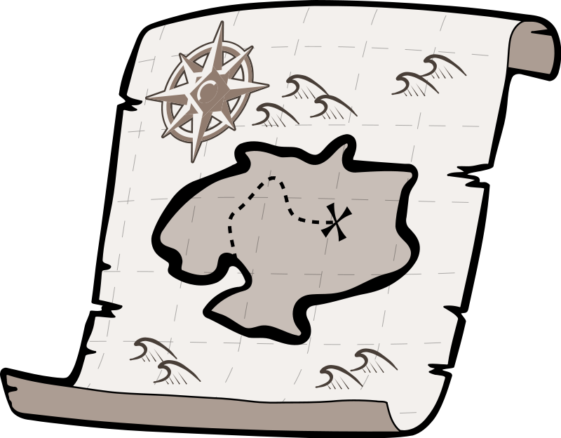 Clipart treasure map
