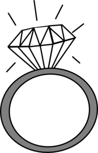 Engagement ring clipart images