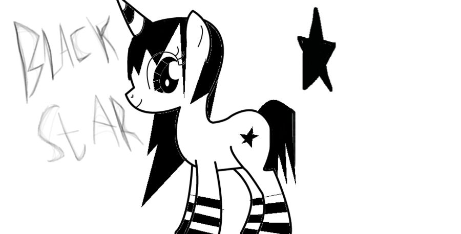 My little pony BLackStar by stephanie-glambert on DeviantArt