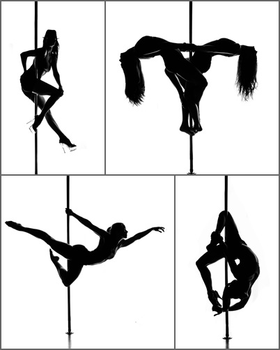 Pole Dancing Silhouettes — NON`PA*REIL