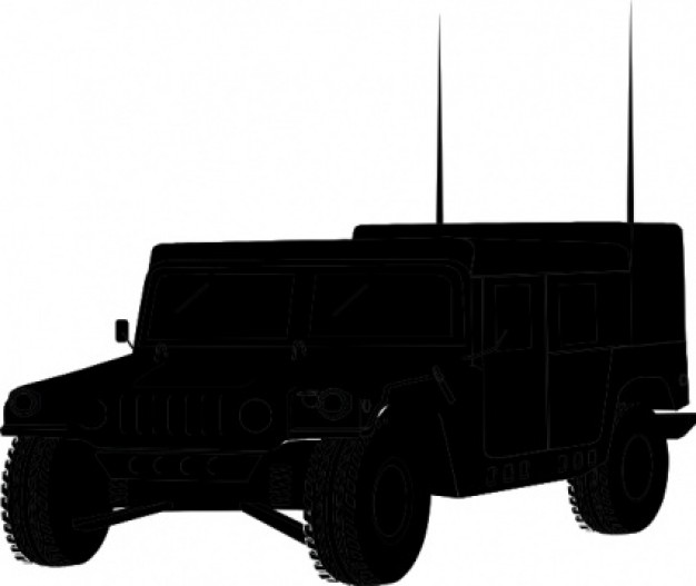 Hummer Silhouette Clipart Vector | Download free Vector