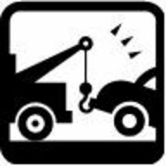 Clipart tow truck towing a car