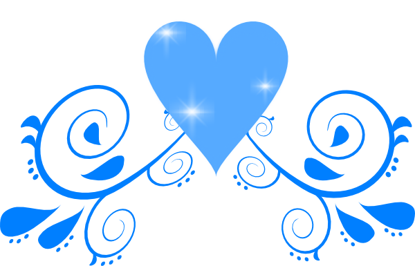 Blue Swirl Designs Clipart