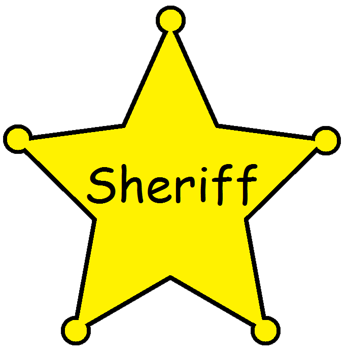 5 point star badge clipart