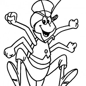 Grasshopper Cartoon Character