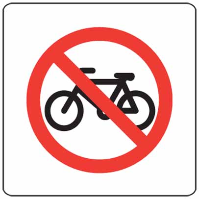 Buy Sign Code R6-10-3A - No Bikes - Safety Signs - Accumax Global