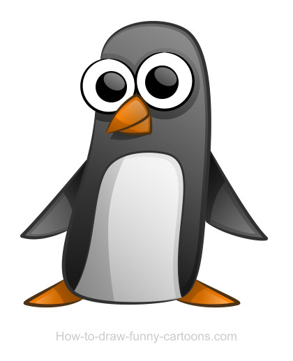 Penguin drawings (Sketching + vector)