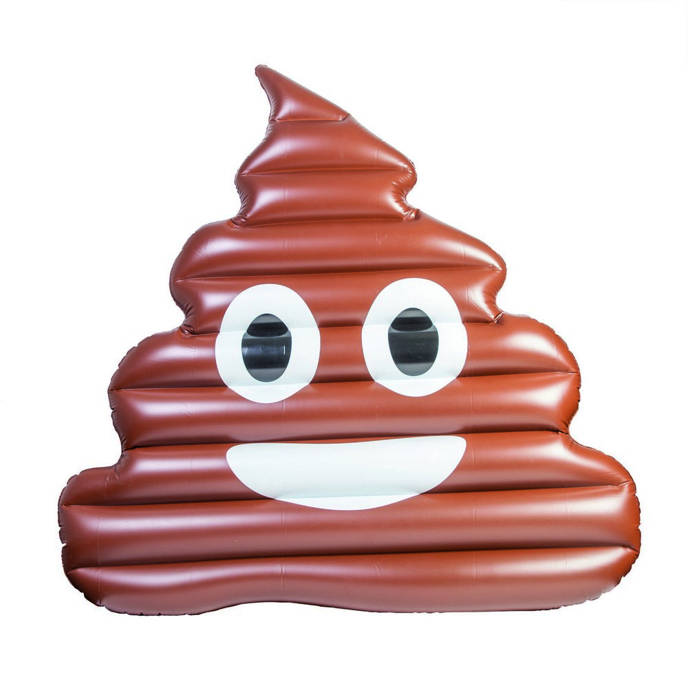 Emoji Poop Smiling Poo Giant Pool Float Gigantic Inflatable ...