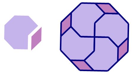 mathrecreation: regular polygons, dented and sliced