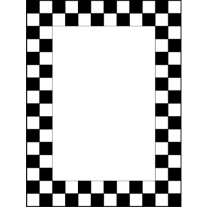 Flowing checkered flag clipart