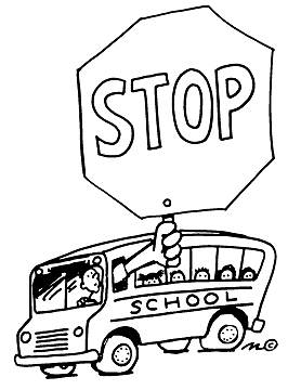 stop for school bus - Clip Art Gallery