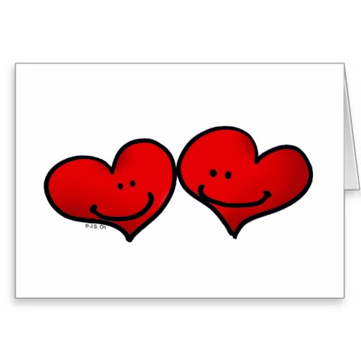Two harts in love card from Zazzle.