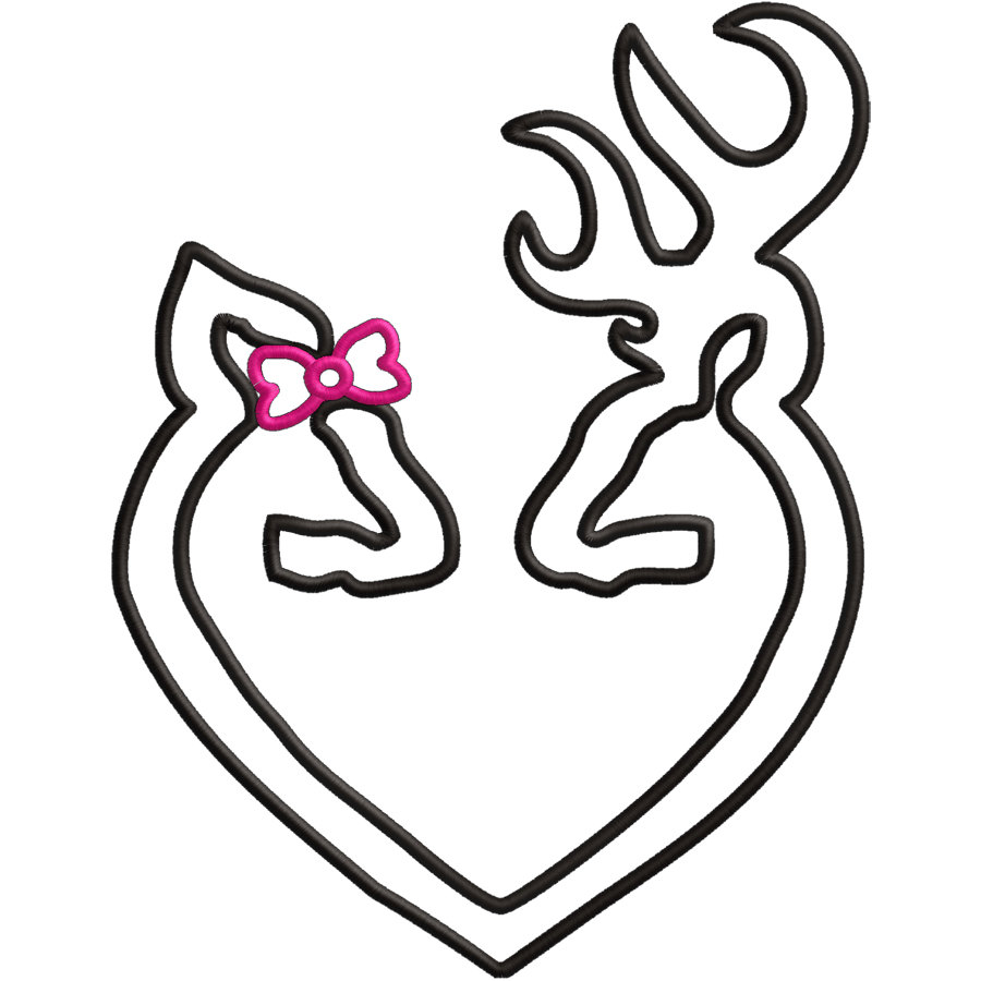 doe with bow clipart download