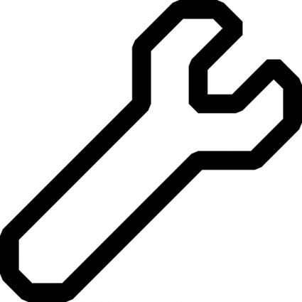 Wrench Outline Icon clip art clip arts, free clipart - ClipartLogo.com