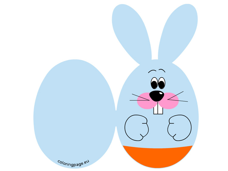 Easter Bunny Card | Coloring Page