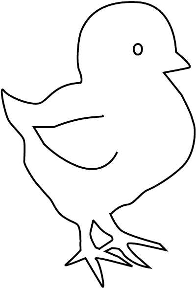 Easter Chick Template - ClipArt Best
