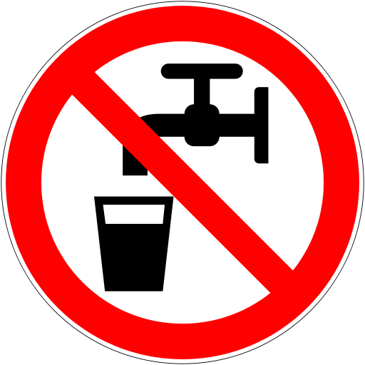 Do Not Drink The Water Sign - ClipArt Best