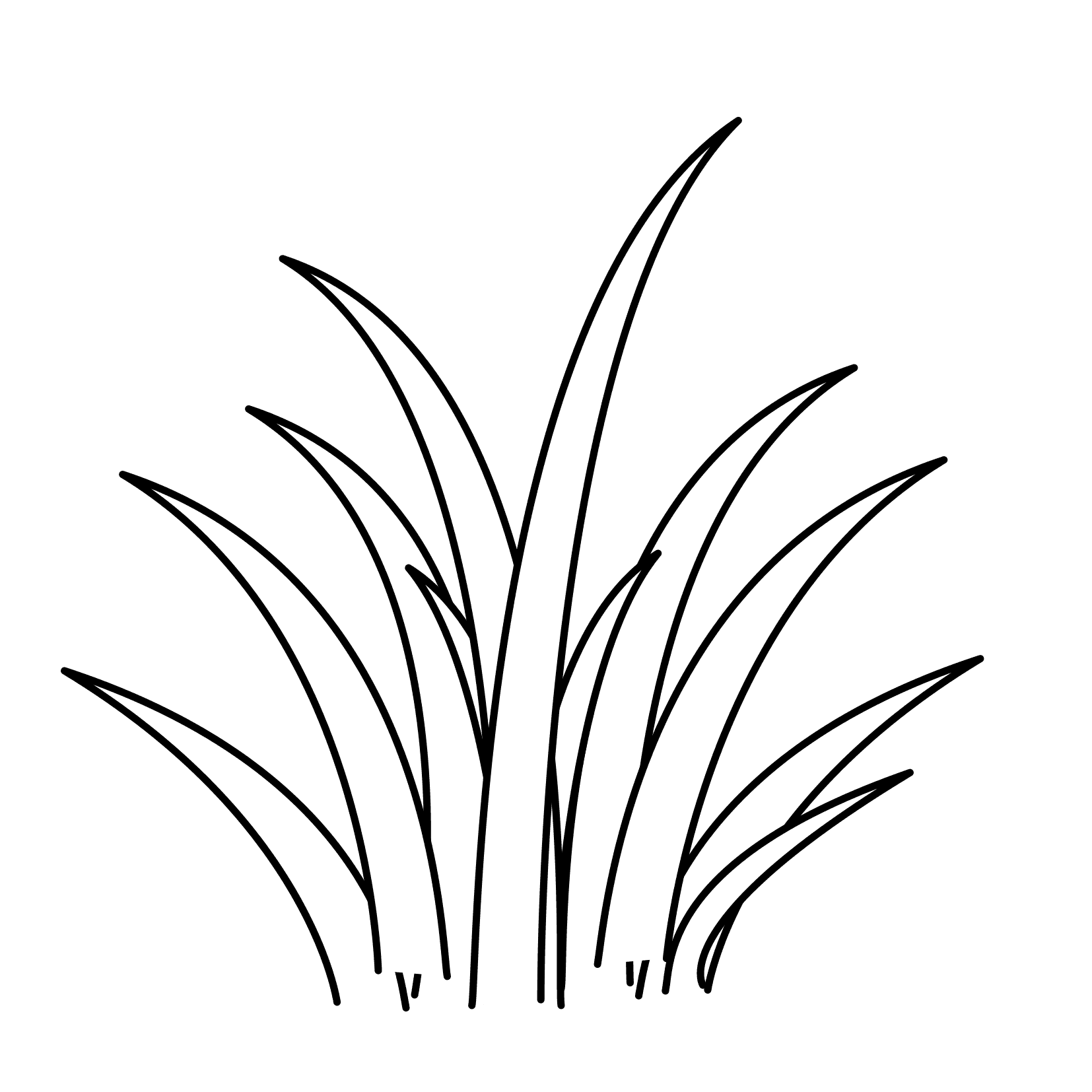 Grass Outline Clip Art – Clipart Free Download