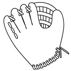 Coloring Page Baseball Glove | Coloring Pages