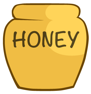 Honey jar clipart