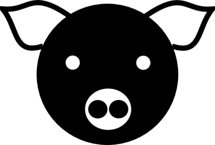 Download A Simple Pig clip art Vector Free