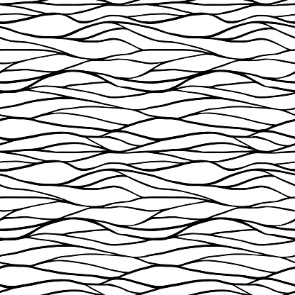 Seamless Backgrounds Wave Pattern Squiggle Clip Art, Vector Images ...