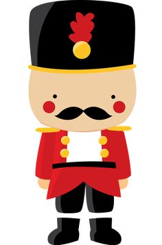 Christmas toy soldier nutcracker clipart