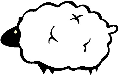 Sheep Clipart Black And White - Free Clipart Images