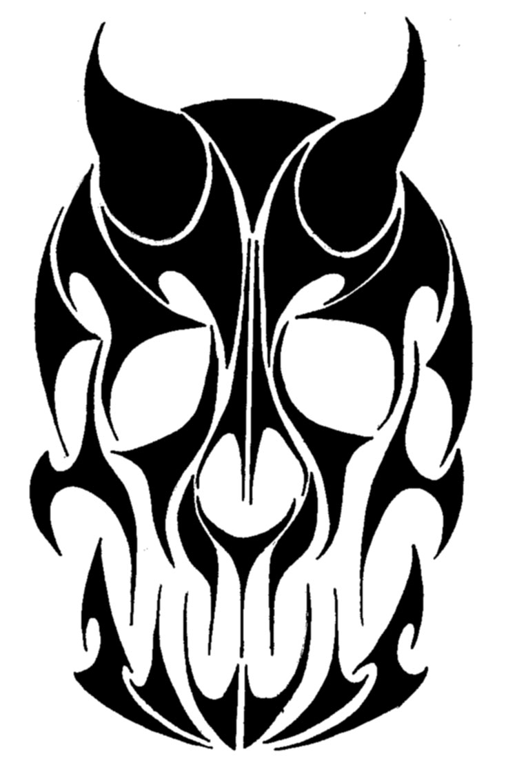 Tribal Skull design