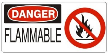 FLAMMABLE - Danger Sign