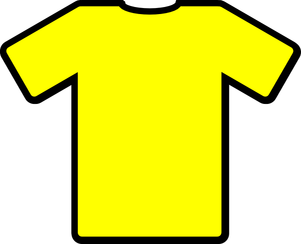 Yellow Tshirt clip art - vector clip art online, royalty free ...